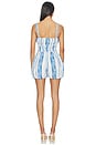 view 3 of 3 Adilah Romper in Blue & Crme