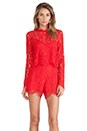 view 1 of 4 Savannah Romper in Rouge