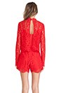 view 3 of 4 Savannah Romper in Rouge
