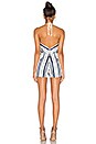 view 3 of 4 Veronica Romper in Cream & Blue