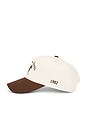 view 4 of 3 Five Panel Hat in Ivory & Brown