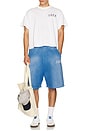 view 5 of 4 x Ford Printed Oversized Sweatshorts in Ford Blue