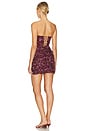 view 4 of 4 Ayla Dress in Mahogany Brown Print