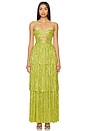 view 1 of 5 Kyra Dress in Lime Green