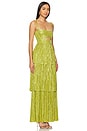 view 3 of 5 Kyra Dress in Lime Green