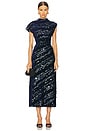 view 1 of 4 VESTIDO MIDI NEPTUNE in Navy
