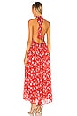 view 4 of 4 ROBE MAXI HAWAII in Red Ditsy