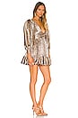 view 2 of 4 Roxana Dress in Gold Foil