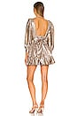 view 3 of 4 Roxana Dress in Gold Foil