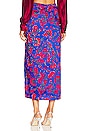 view 3 of 4 FALDA MIDI LUELLA in Blue Print