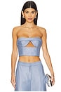 view 1 of 6 Tyrian Top in Sky Blue