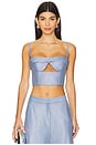 view 2 of 6 Tyrian Top in Sky Blue