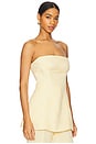 view 3 of 5 Claro Top in Pastel Yellow