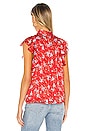 view 3 of 5 BLUSA MALAGA in Red Ditsy