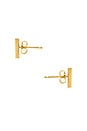view 2 of 3 BOUCLES D'OREILLES BAR in Gold