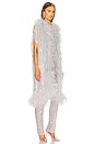view 2 of 4 x REVOLVE Crystal Feathers Coat in Silver