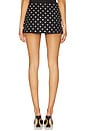 view 4 of 6 Crystal Rhinestone Embellished Mini Skirt in Black