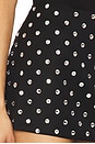 view 6 of 6 Crystal Rhinestone Embellished Mini Skirt in Black