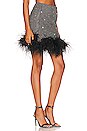view 2 of 5 Feathers Mini Skirt in Black