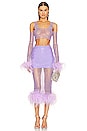 view 4 of 6 x REVOLVE Midi Feathers Skirt in Purple