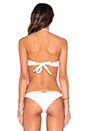 view 4 of 5 Ruffle Bandeau Bikini Top in Solid White