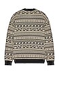 view 2 of 3 NYC x Grateful Dead Dancing Bear Crewneck Fairisle in Black