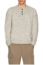 view 1 of 4 Tri-Blend Henley Sweater in Cloud
