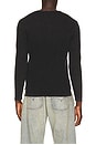 view 2 of 4 Stonewashed Henley Sweater in Black