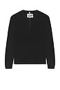 view 5 of 4 Stonewashed Henley Sweater in Black