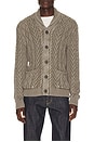 view 1 of 4 Cable Knit Cardigan in Olive