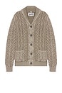 view 5 of 4 Cable Knit Cardigan in Olive