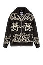 view 1 of 3 Grateful Dead Dancing Bear Sweater in Heather Black