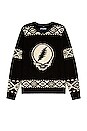 view 1 of 3 Grateful Dead Stealie Sweater in Black & White