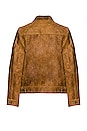 view 2 of 3 Duke Unlined Rough Suede Jacket in Brown