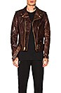view 1 of 6 BLOUSON PERFECTO in Brown