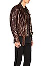 view 3 of 6 BLOUSON PERFECTO in Brown