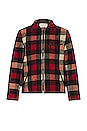 view 1 of 4 Wool Plaid Station Jacket in Red