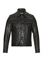 view 1 of 3 Naked Cowhide Jean Style Jacket in Black