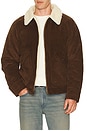 view 1 of 4 Corduroy Delivery Jacket in Brown