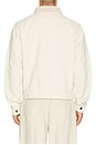 view 2 of 5 Cotton Canvas Trucker Jacket in Off White