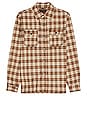 view 1 of 3 NYC Plaid Cpo Shirt in Tan