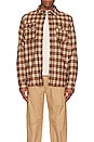 view 3 of 3 NYC Plaid Cpo Shirt in Tan