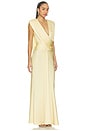 view 2 of 3 ROBE MAXI FREJA in Yellow