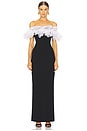 view 1 of 3 Sasha Maxi Dress in Black & White