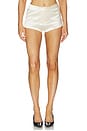 view 1 of 6 Naomi Satin Shorts in Cream