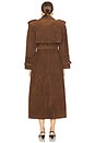 view 4 of 4 Madison Suede Trench in Espresso