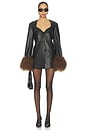 view 1 of 3 x REVOLVE Sloane Cashmere Shearling Coat in Black & Brown