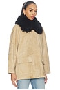 view 4 of 5 Raegan Suede Feild Jacket in Hazelnut