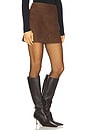 view 2 of 6 Alara Suede Skirt in Espresso