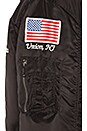 view 5 of 6 Nylon MA-1 Flight Souvenir Jacket in Black